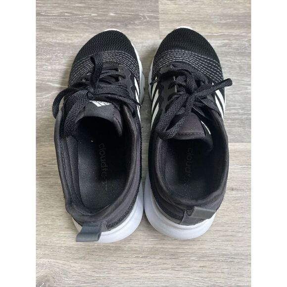 Adidas Womens Cloudfoam LVL 02009 Black Running Shoes Sneakers Size 9 - Picture 7 of 9